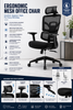 Ergonomic Mesh Office Chair with Adjustable Headrest