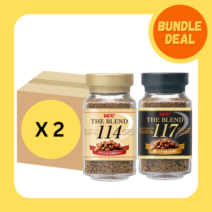 UCC Japanese Instant Coffee 117 & 114 (Bundle of 2)