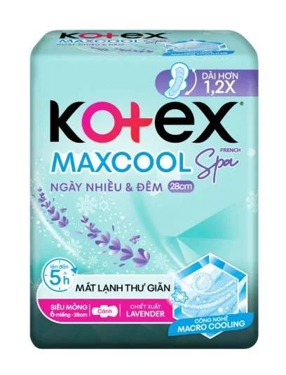 (MIX&MATCH) KOTEX Maxcool French Spa UltraThin 23cm Wing 8s