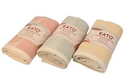 Cotton Bath Towel - Heart 70x140cm (Assorted colors will be delivered)