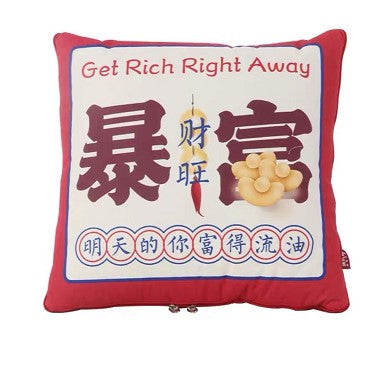 Small Square Pillow in Japanese and Chinese Cotton No. 48 — ASIATICA