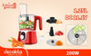 Decakila Cordless food processor 1.25L - Red