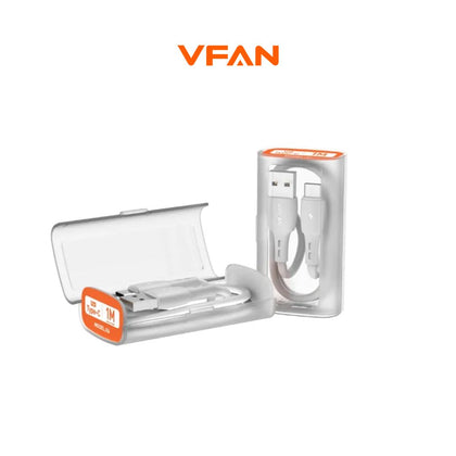 VFAN Fast Charging Cable 1M – Type-C to C / Lightning / Micro USB / Type-C | Durable & High-Speed Cable