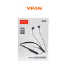 VFAN Neckband Wireless Bluetooth Sports Earphones – True Silicone, 40 Hours Music Playtime, Lightweight In-Ear Earbuds with Mic (Black)