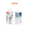 VFAN X27 Digital Display Fast Charging Cable – 30W / 60W / 18W / 12W USB Cable with LED Power Display, Fast Data Transfer & Durable Braided Charging Cable