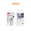 VFAN X27 Digital Display Fast Charging Cable – 30W / 60W / 18W / 12W USB Cable with LED Power Display, Fast Data Transfer & Durable Braided Charging Cable
