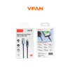 VFAN X27 Digital Display Fast Charging Cable – 30W / 60W / 18W / 12W USB Cable with LED Power Display, Fast Data Transfer & Durable Braided Charging Cable