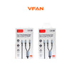 VFAN X33 2-in-1 Fast Charging Cable 60W – USB-C to USB-C + Lightning PD Cable (1.2M) Multi Device Charging