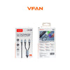 VFAN X33 2-in-1 Fast Charging Cable 60W – USB-C to USB-C + Lightning PD Cable (1.2M) Multi Device Charging