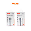 VFAN X32 Tangle-Free Flat Coiled Fast Charging Cable – Ultra-Thin USB-C Cable 1M (60W / 27W)