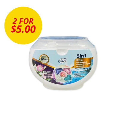 SUPER SAVER 5-In-1 Laundry Capsules 50s