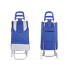 Shopping Trolley (Blue) 97×33 cm – Foldable, Lightweight & Perfect for Grocery Runs