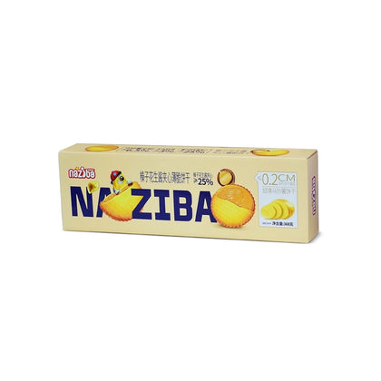 NAZIBA Crispy Thin Biscuits 368g - Hazelnut & Peanut Butter, Black Sesame Paste, Cheese & Lemon