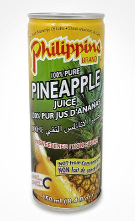 (Bundle of 24) PHILIPPINE BRAND Pineapple Juice 250ml