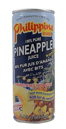 (Bundle of 24) PHILIPPINE BRAND Pineapple Juice w/ bits 250ml