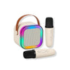 Mini Karaoke Dual Mic Kit 3W Beige