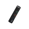 POWERPAC 3way Ext. Socket with 4xUSB Black PP9113BK