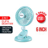 POWERPAC USB 6 Inch Clip Fan #PPUF221