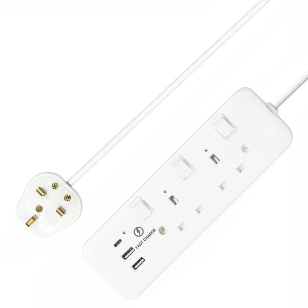 MORRIES 2WAY 2M Extention Cord (2USB + 1 TYPE C) – JAPAN HOME