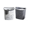 Durable Nordic Design Laundry Basket (44.5x37x49cm) - Grey/White