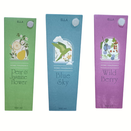 Aroma Diffuser 100ml (Blue Sky/Wild Berry/Pear & Jasmine Flower)