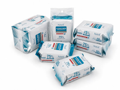 NAXOS 75% Alcohol Wipes 2x20s (Bundle of 3)