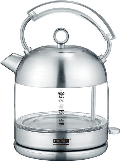 MORRIES 1.7L Cordless Glass Kettle #MS9090GK