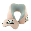 Panda Memory Foam Pillow+Eye Mask
