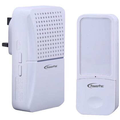 PowerPac Wireless Door Bell (Black/ White)