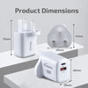 20W Charger Fast Charge USB-A | PD 3.0 USB Charger | Smart Charge | TYPE A | TYPE C Adapter