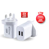 Power Pac 17W Charger Smart Charge 2X USB PORT Charger | TYPE A Adapter