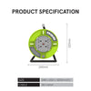Cable Reel 30M Portable Cable Reel, Extension Socket, Power Reel, Power Cord (PP830)
