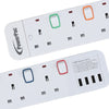 PowerPac 3 way extension socket with 4 X USB 3.2A PP9113U