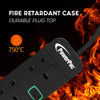 PowerPac 6 Way Extension Socket with 4XUSB 3.2A (Black) PP9116UBK