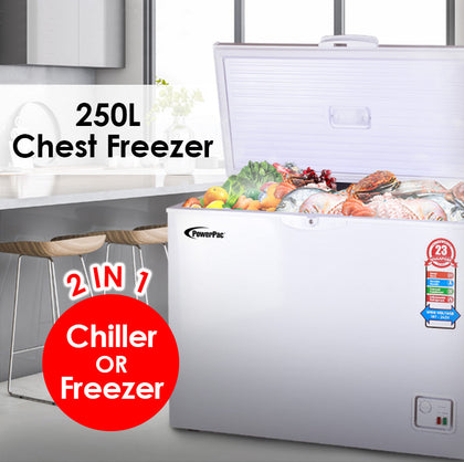 PowerPac Chest Freezer 250L PPFZ250