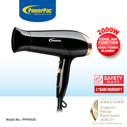 PowerPac Hair Dryer with cool air 2000W