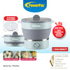 PowerPac Foldable Electric Travel Multi Cooker 1.0L