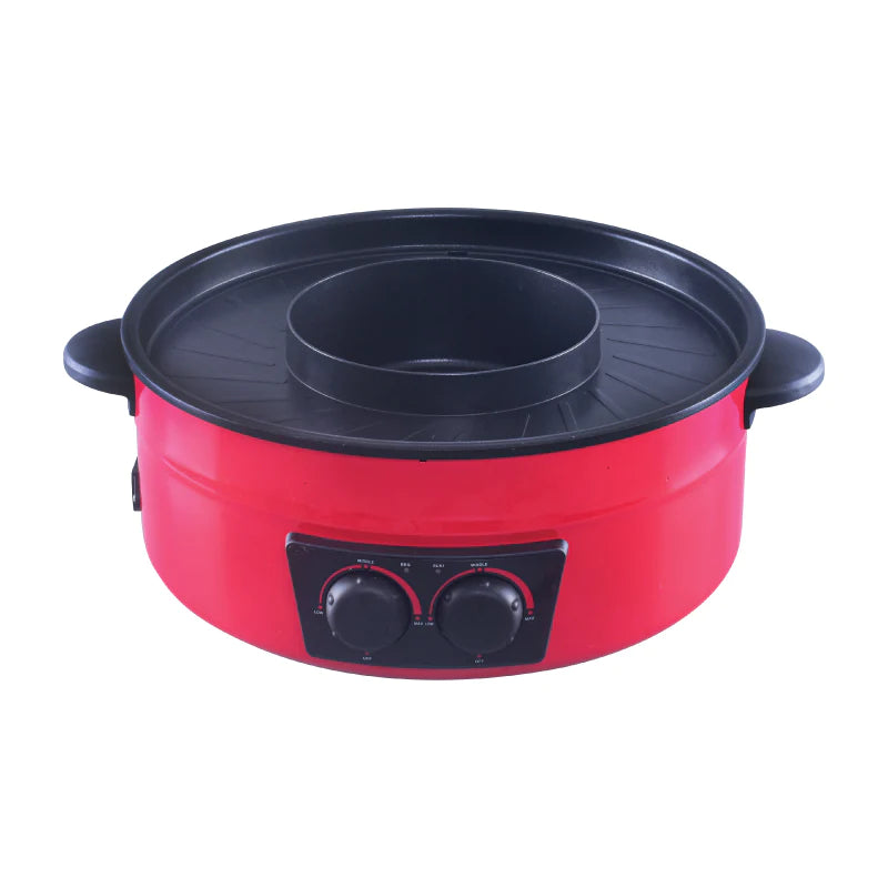 POWERPAC 2 in 1 Steamboat & BBQ