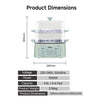 2in1 Multi function 2 Tier Food Steamer & Steamboat 9.2L PPS704