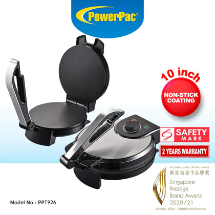 PowerPac Chapati& Roti Maker 10inch PPT926