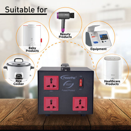 800W Heavy Duty Step Up & Down Voltage Converter Transformer 110V / 220V Voltage Regulator ST800