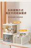 2 transparent Mini Slide Door Stackable Cabinet