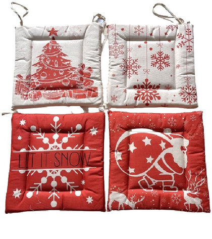 Xmas Seat Pad 43x43cm