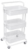 3-Tier Trolley White