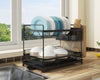 Stainless Steel Double Layer Dish Rack (38.6*26*H36cm)