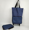 Foldable Shopping with Wheels Blue