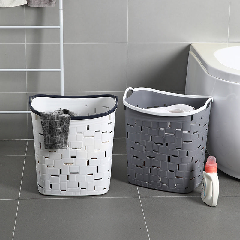 Durable Nordic Design Laundry Basket (44.5x37x49cm) - Grey/White