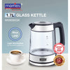 MORRIES 1.7L GLASS KETTLE
