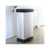 50L Deco Pedal Push Premium Bin in Metallic - Rectangle