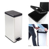 40L Deco Pedal Push Premium Slim Bin in Metallic - OOS